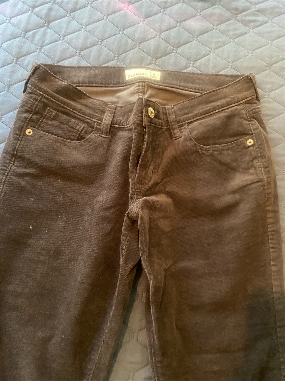 Old Navy Charcoal Corduroy Trousers - like new never worn